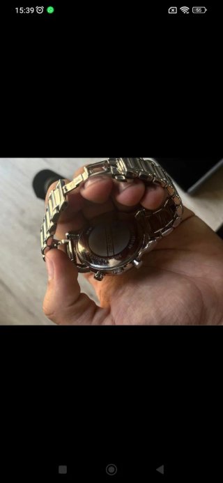 Reloj Emporio Armani Negro y Plateado