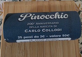 2 Euro Pinocchio anniversario Carlo Collodi