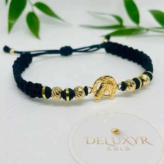 Pulsera Oro Laminado 18K Herradura Caballo