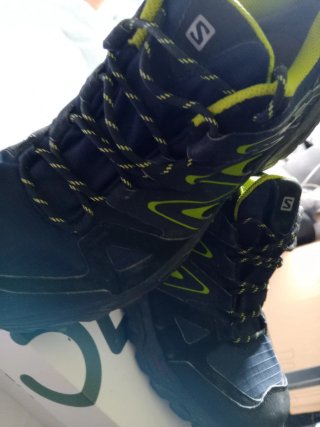 Zapatillas Salomon Montaña Azul/Verde
