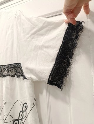 Vestido Anabel Lee blanco con encaje