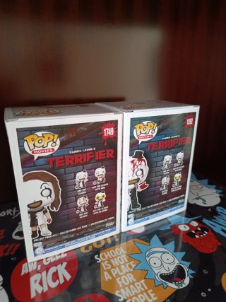 2 Funko Pop! Terrifier Art the Clown & Little Pale