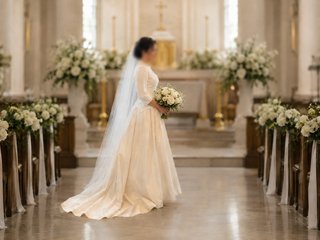 Vestido novia seda de Carolina Herrera