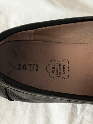 Mocasines escolares negros talla 36