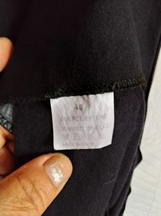 Mango Vestito Tubo Nero Senza Maniche