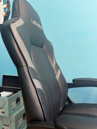 Silla gaming con ruedas y arco lumbar