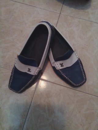 Mocasines Louis Vuitton Azul y Blanco