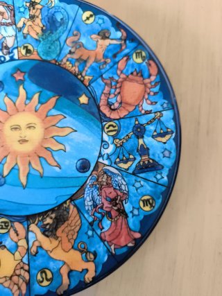 Plato decorativo zodiaco
