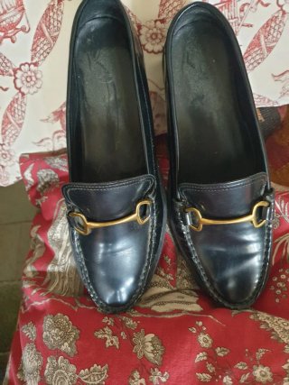 Mocasines Massimo Dutti Piel Mujer Negros