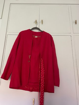 Chaqueta roja mujer