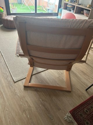 Poltrona Poang IKEA in legno e tessuto