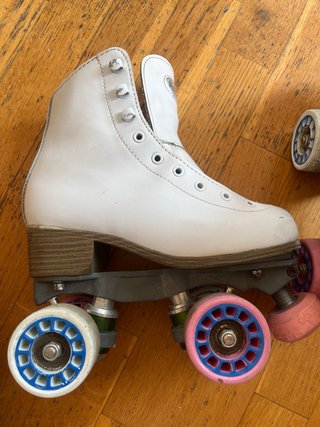 Patines de 4 ruedas blancos para niña