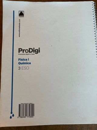 Quadern ProDigi. Física i Química 3 ESO