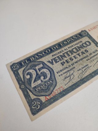 Billete 25 Pesetas Banco de España 1936