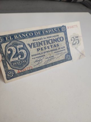 Billete 25 Pesetas Banco de España 1936