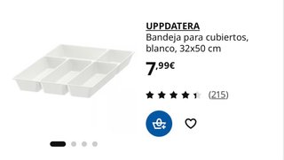 Organizador de cajones IKEA UPPDATERA