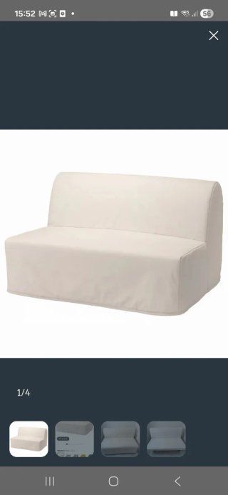 Divano letto Ikea 2 posti beige