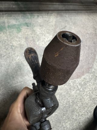 Berbiquí taladro manual antiguo