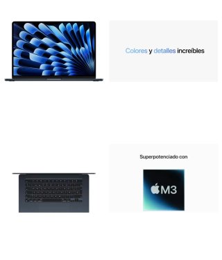 MacBook Air 15 M3 16GB RAM 256GB SSD Azul SIN USAR