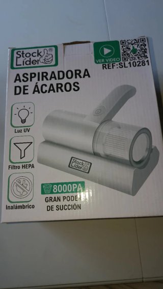 Aspiradora Ácaros Recargable Filtro HEPA UV