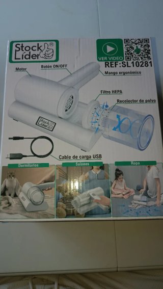 Aspiradora Ácaros Recargable Filtro HEPA UV