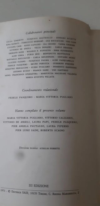 Antica enciclopedia del 1971 SAIE