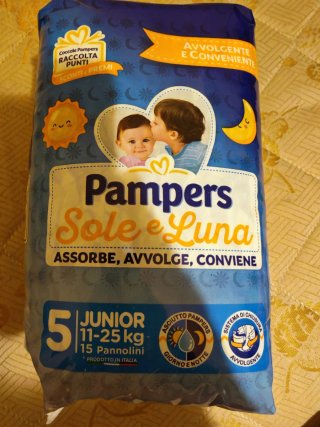 Pampers Sole Luna Junior 5 - 6 pacchi