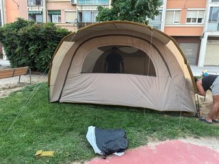 Tienda de campaña se cambia por cosas de carpfisin