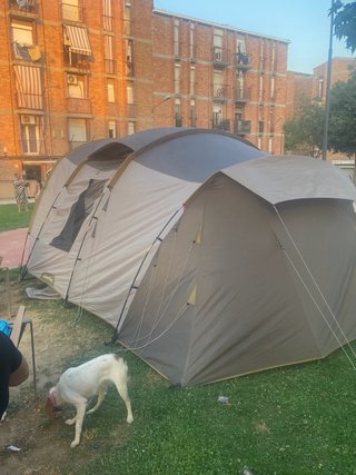 Tienda de campaña se cambia por cosas de carpfisin