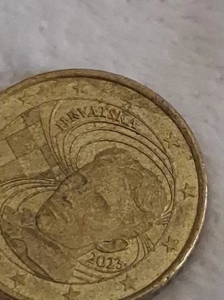 Moneda 50 céntimos Croacia 2023