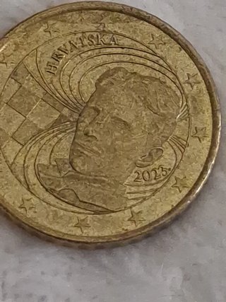 Moneda 50 céntimos Croacia 2023