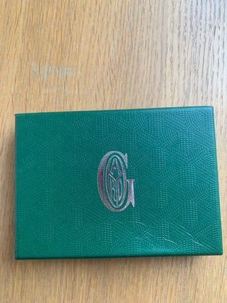 Tarjetero Goyard Verde