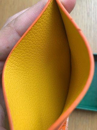 Tarjetero Goyard Verde