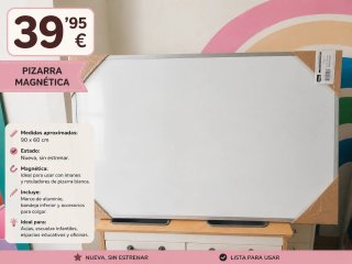 Pizarra Magnética Nueva 90x60cm