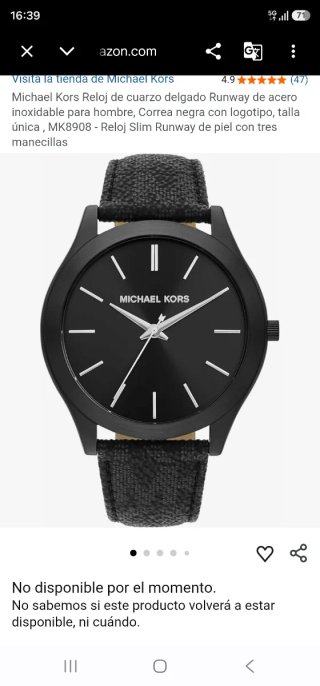 Reloj Michael Kors Negro