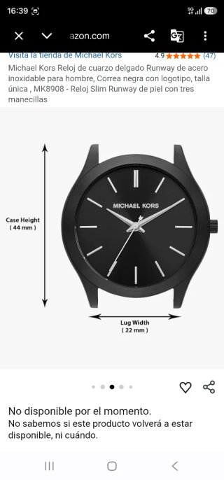 Reloj Michael Kors Negro