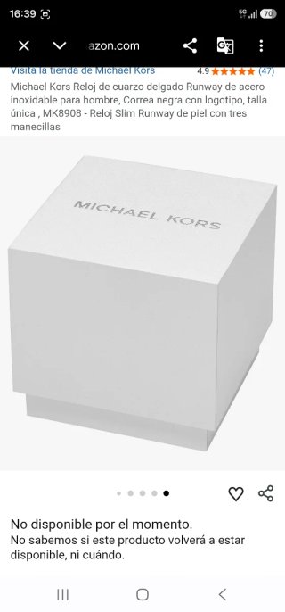 Reloj Michael Kors Negro