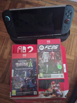 Nintendo Switch 2 + 2 Giochi + Custodia