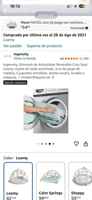Gimnasio bebé madera INGENUITY