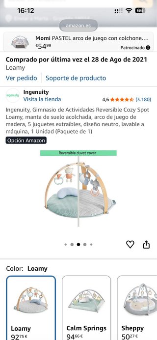 Gimnasio bebé madera INGENUITY