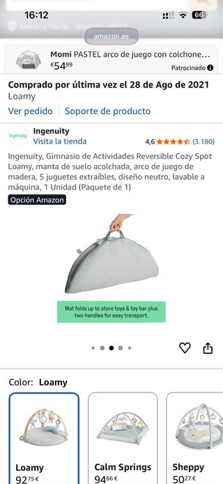 Gimnasio bebé madera INGENUITY