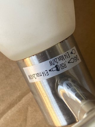 Applique da parete/soffitto metallo e vetro