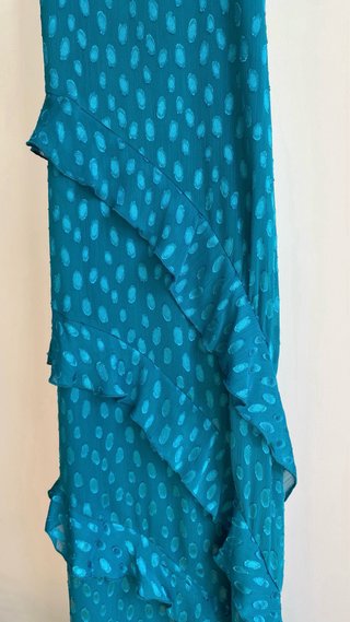 Vestido invitada turquesa