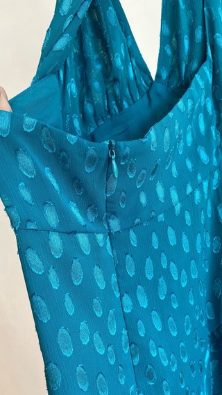 Vestido invitada turquesa