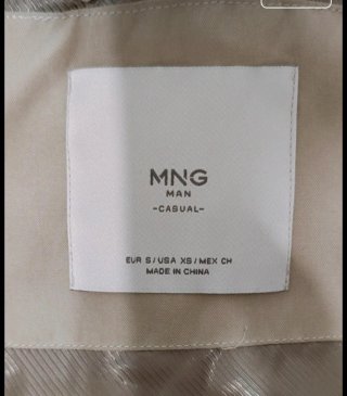 Chaqueta Zara Beige Hombre