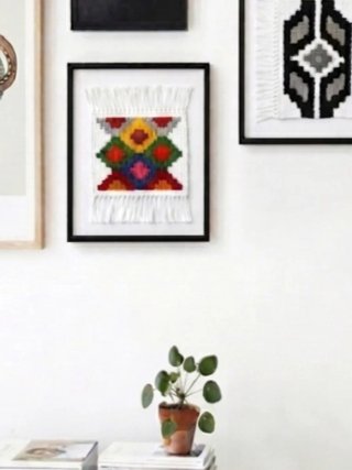 2 Tappeti Kilim Miniatura Fatti a Mano