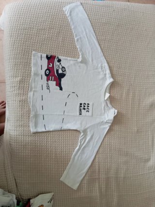 Camiseta manga larga coche 2-3 años