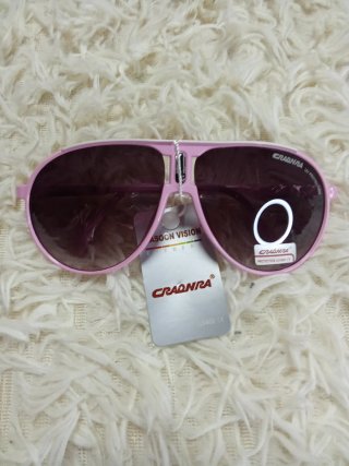 Occhiali da sole Cradnra UV400 da donna rosa marrone