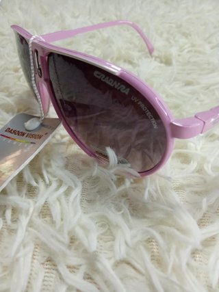 Occhiali da sole Cradnra UV400 da donna rosa marrone