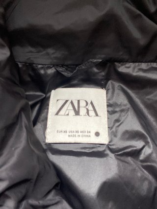Chaqueta Zara Crop Negra Talla XS